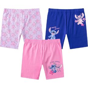 Disney Lilo and Stitch Girls 3 Pack Bike Shorts for Big Kids