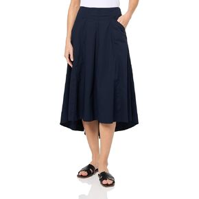 Nautica Women's Ripstop Midi Solid Skirt