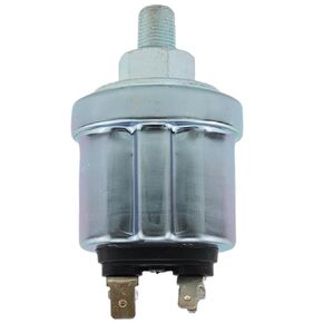 Oil Pressure Sender Compatible with VDO Type 0-80psi Input 10-180 ohms Output w/16 psi Thread 1/8"-27 NPT Low Alarm Switch