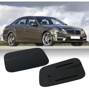Fuel Tank Filler Door Cover Compatible with Mercedes Benz Class-E W212 E250 E350 E400 E63 AMG S E550, Replaces 2127570006 A-212-757-00-06 (Black)