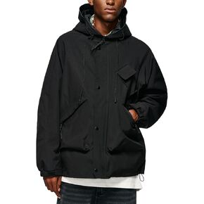 Men's SoftShell Jacket Lightweight Soft Shell Water proof Windproof Outdoor Hooded Zip Hiking Rain Coat Size S to 2XL