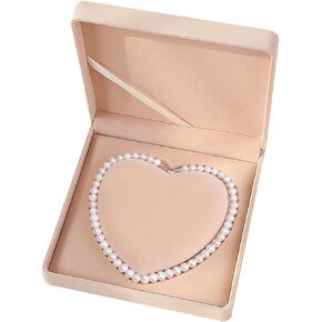 Freshwater Cultured Pearl Necklace for Women Includes Stunning 20 inch Pearl Necklace and Heart Gift Box Jewelry for Women