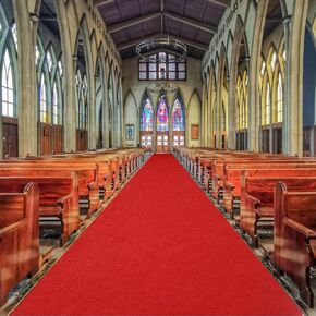 3×16.4ft Anti Slip Thickening Red Carpet Runner for Party, 350 GSM Polyester Hollywood Red Carpet, Red Carpet Runner Reusable in Saudi Arabia