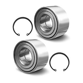 Front Heavy Duty Wheel Bearing Kit Fit for Honda Rancher 420 Rubicon 500 520 Foreman 500 520 2014-2024, Bearing with Elastic Retaining Rings Replace 91051-HR3-A21 90651-HR3-A20, 2 Set