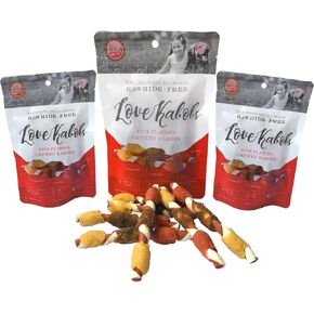 Love Kabobs (7 Count) Lamb Beef and Chicken Flavored Chicken on a Goat Milk Infused core