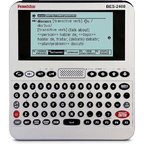Franklin MES-2400 Digital Talking Dictionary, Multi-Language Translator, Talking Phrase Book & More