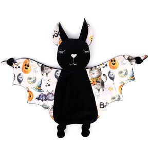 Halloween Baby Plush Bat Security Blanket Lovey Plush First Baby Halloween Baby Shower Gift Gothic (Halloween) in Saudi Arabia