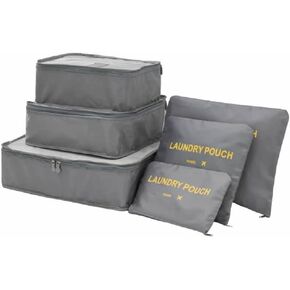 مكعبات تعبئة السفر خفيفة الوزن، 6 مجموعات من منظمات الأمتعة لحقيبة السفر، وحقائب إكسسوارات السفر للملابس والأحذية ومستحضرات التجميل والإلكترونيات وأدوات الزينة. (الكرز الوردي) in Kuwait