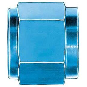Aeroquip FCM3675 Blue anodized Aluminum -6AN Tube Nuts - Pack of 2