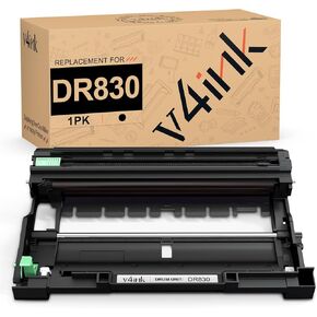 v4ink Compatible DR830 Drum Replacement for Brother DR830 DR-830 Drum Unit for Brother DCP-L2640DW HL-L2400D HL-L2405W HL-L2460DW HL-L2480DW MFC-L2820DW XL MFC-L2900DW Printer - NOT Toner