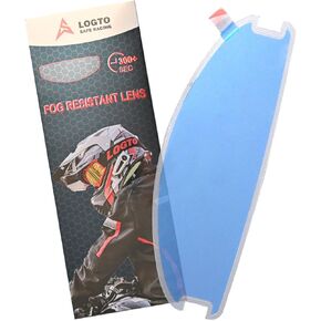 Universal Motorcycle Helmet Visor Anti Fog Film, Helmet Face Shield Anti-Fog Insert Stickers, Cold Weather Rainy Riding (Transparent)