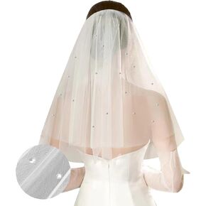 Rhinestone Bridal Veil for Bachelorette Party, Bride To Be Veil Bach Party Accessories, Wedding Veils Headband Decorations, White Headpiece Bridal Shower Gift, Bridesmaid Engagement Favors