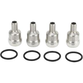 1 Set High Pressure Oil Rail Ball Tubes Compatible for Ford E-350 Super Duty Base, XL, XLT 5.4L 6.0L 6.8L 2008-2010, Durable Rubber Metal Black