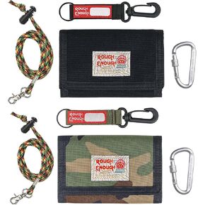 Rough Enough Kids Wallets for Boys with Keychain Lanyard Christmas Gifts for Teenage Boys