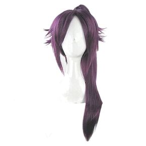 Christmas purple cosplay wig for yoruichi bleach cosplay, halloween, carnival party, carnival, nightlife, concert, wedding, masquerade