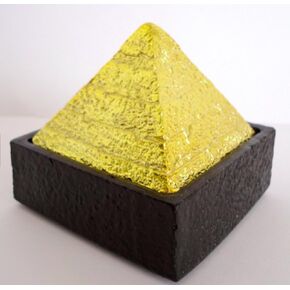 Positive Energy Generator Pyramid | Quantum Science Negative Ion Positive Energy Pyramid | with Aroma Earth Minerals | Repels Negativity, Insomnia, Promotes Blood Circulation, Rejuvenation | 55x55 mm