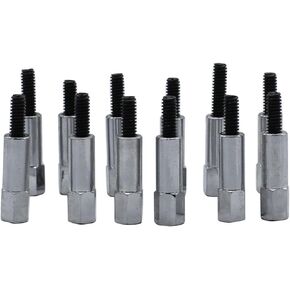 Chrome plating 12 pcs/set Valve Cover Bolt Set Fits for Small Block Ford 260 289 302 351w Sbf Stud Kit black + silver Colour