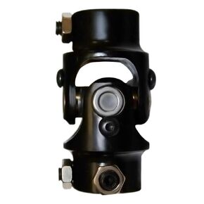 Black Universal Steering Single Shaft U Joint 3/4"-36 Spline x 3/4" DD 83mm (3-1/4") 35° Degree
