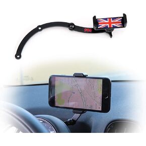 Behind Tachometer Mount Smart Phone GPS Mounting Design Phone Holder Kit for Mini Cooper R55 R56 R57 R60 R61(2008-2013seris) Union Jack (RED)