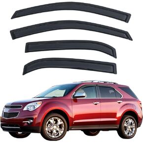Rain Guards Compatible with 2010-2017 Chevy(Chevrolet) Equinox, Acrylic Slim Style Window Visor Rain Guard, Side Window Deﬂector for Chevy Equinox Accessories 4Pcs, 2011 2012 2013 2014 2015 2016
