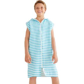 SAMMIMIS Kid’s Beach Towel with Hood, Pullover - Sleeveless Wearable Swim Cover Up That is a Light, Quick Dry Towel & Hoodie in One
