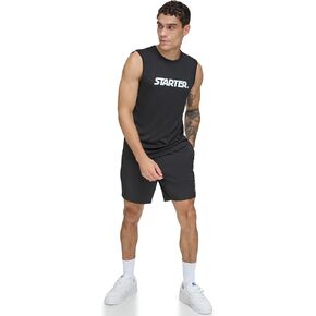 Starter Men's Standard Quick Dry Sleeveless Lightweight UPF Active Top, Black
