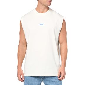 HUGO Men's Small Logo Block Muscle Tank