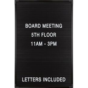 Black Letter Board with Letters 12"X18" (84176)
