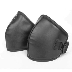 Motorcycle Knee Pads Sleeve Wraps Winter Windproof Waterproof Leather Thermal Fleece Lining Knee Brace Warmer Kneepad Adjustable Knee Shin Protective Guards for Motorcycle Bicycle Cycling
