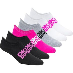DKNY Women's 6 Pack Sport Lightweight Liner Socks