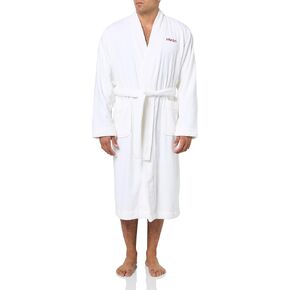 HUGO Mens Long Terry Robe With Embroidered Logo