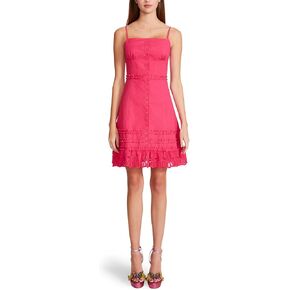 Betsey Johnson Snap Front Cotton Canvas Slip Dress