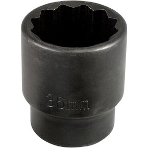 Lisle 22090 36mm 12-Point Axle Nut Socket
