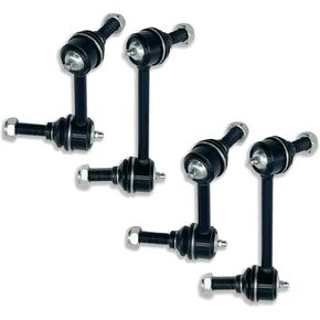 4pcs Front & Rear Stabilizer Sway Bar End Links Fit for Isuzu Ascender 03/for Oldsmobile 02-03 Bravada/for GMC Envoy XL02-03/for Chevrolet Trailblazer EXT 2002-2003 | K6666 K6665 K6668 K6667