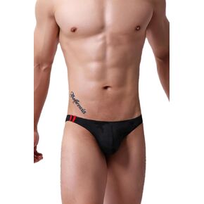 Men's Spandex Thong Low Rise Printed Bikini Briefs Underwear