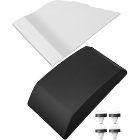 Fuel Door Gas Cap Hatch Cover and Moulding Trim Fit for Ford Transit 150 250 350 2015-2019, Fuel Filler Door Kit Replace BK3Z6129077AA CK4Z-61405A26-B