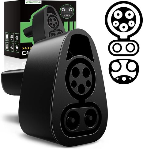 CCS Charger Adapter Compatible with Tesla Model 3,Y, S and X - for Tesla Owners Only - 250KW DC Fast Charging Applicable to All CCS1 Chargers in Kuwait