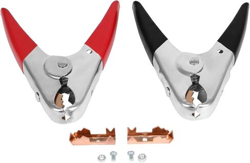 SCITOO 2 PCS Jumper Cable Clamps 1100A Heavy Duty Insulated Parrot Clips Jumper Cables Boost Clamp, Battery Charger Clamps Replacement for Car Auto Vehicle Boat Red&Black, ETL/CETL Listed in Saudi Arabia