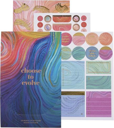 Erin Condren Classic Sticker Book in Evolve - Decorate Your Paper Crafts, Label, Color Code Your Planner and Calendar With Beautiful Stickers in Saudi Arabia
