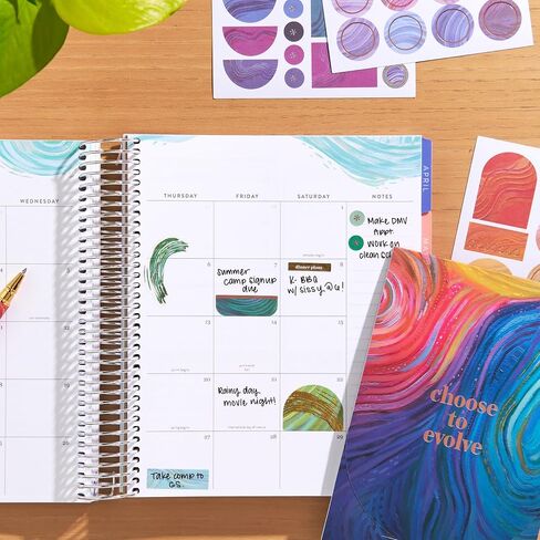Erin Condren Classic Sticker Book in Evolve - Decorate Your Paper Crafts, Label, Color Code Your Planner and Calendar With Beautiful Stickers in Saudi Arabia