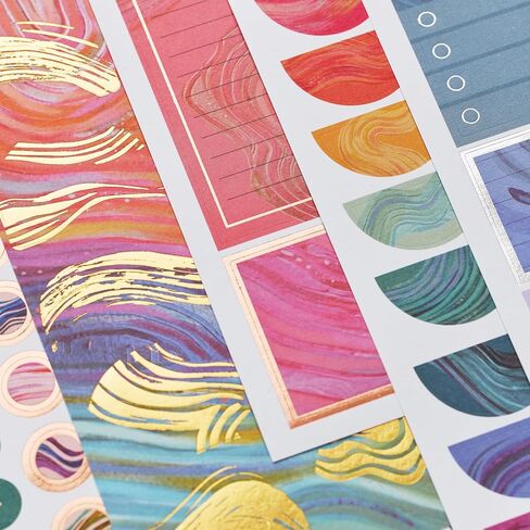 Erin Condren Classic Sticker Book in Evolve - Decorate Your Paper Crafts, Label, Color Code Your Planner and Calendar With Beautiful Stickers in Saudi Arabia