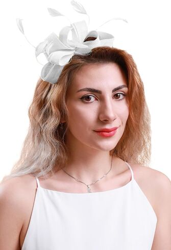 Cizoe Kentucky Derby Fascinators for Women High Tea Party Hats Cocktail Wedding Headware Bridal Headpiece in Kuwait