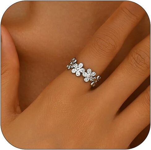18K Gold Plated Adjustable Rings for Women Dainty Plant Flower Olive Leaf Wrap Ring Trendy Friendship Olive Branch Nature Inspired Jewelry in Saudi Arabia