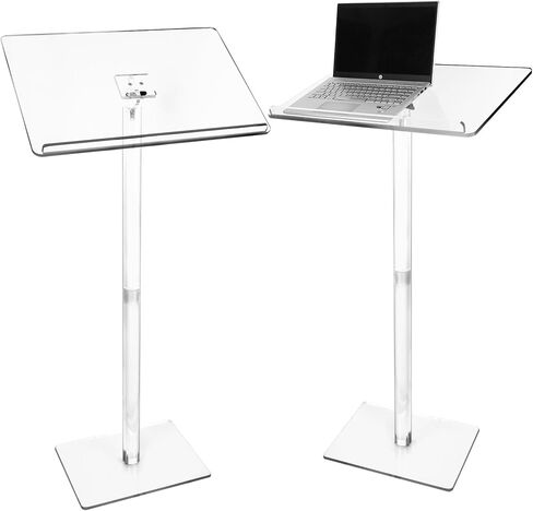 Acrylic Podium Stand, Angle Adjustable 44in Lecterns & Podiums for Churche Lectern, Concert Music Stand, Wedding Declaration, Office Meeting, Classroom Lecture, Laptop Computer Holder in Saudi Arabia