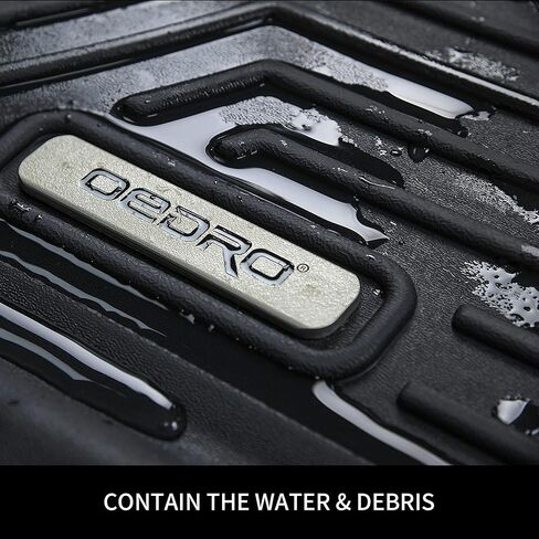 OEDRO Floor Mats Fit for Toyota Camry 2011-2007, Custom Fit Front & 2nd Row Floor Liner Set, TPE All Weather Protection Camry Car Mats, Black in Saudi Arabia