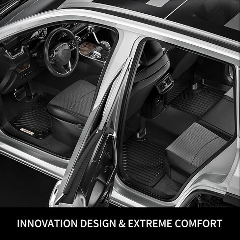 OEDRO Floor Mats Fit for Toyota Camry 2011-2007, Custom Fit Front & 2nd Row Floor Liner Set, TPE All Weather Protection Camry Car Mats, Black in Saudi Arabia