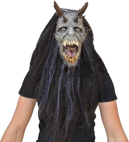 Ghoulish Productions Wendigo Scary Halloween Latex Mask Monster in Kuwait