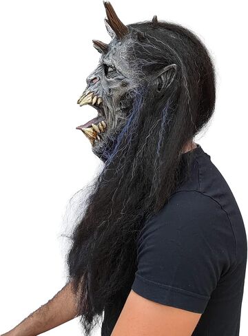 Ghoulish Productions Wendigo Scary Halloween Latex Mask Monster in Kuwait