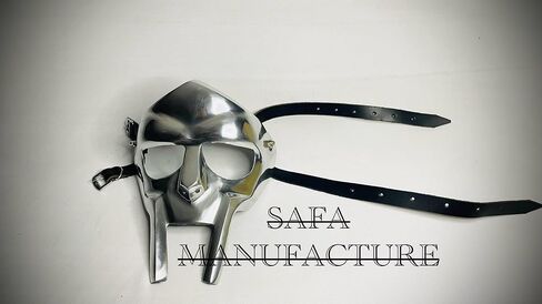 Halloween Mask Mf doom Face mask Party mask for Halloween fantasy cosplay Mask Mad-villain Mask Birthday gift Mask for party in Saudi Arabia