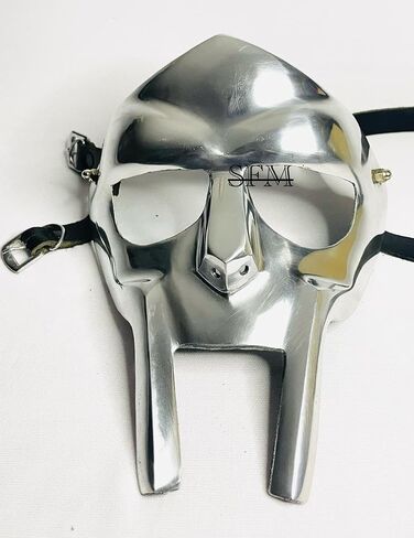 Halloween Mask Mf doom Face mask Party mask for Halloween fantasy cosplay Mask Mad-villain Mask Birthday gift Mask for party in Saudi Arabia